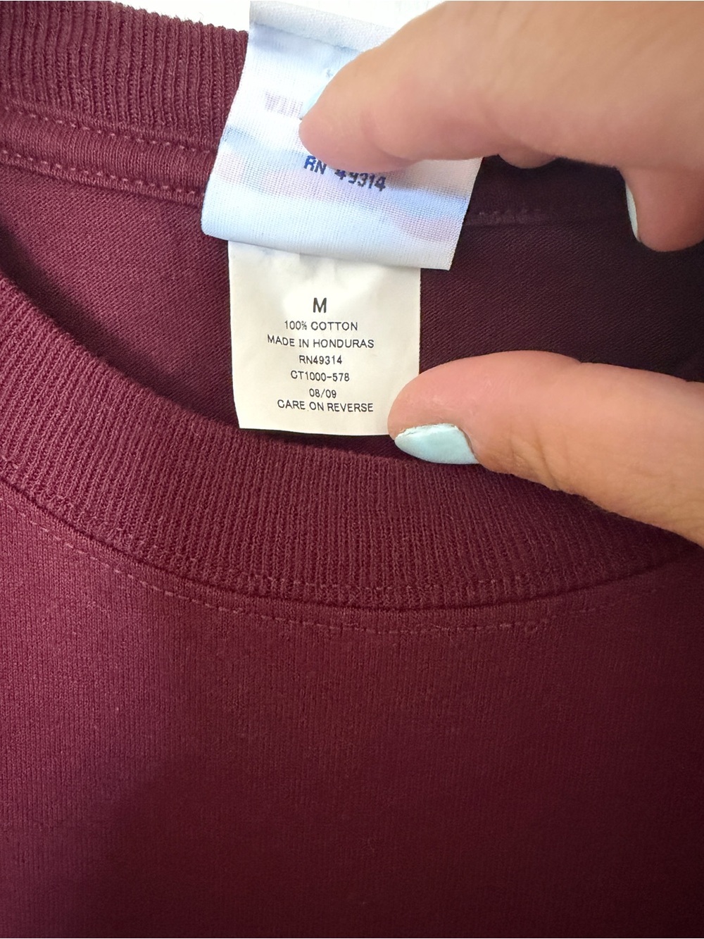 Maroon Champion Harvard Short Sleeve Tee - Picture 3 of 5